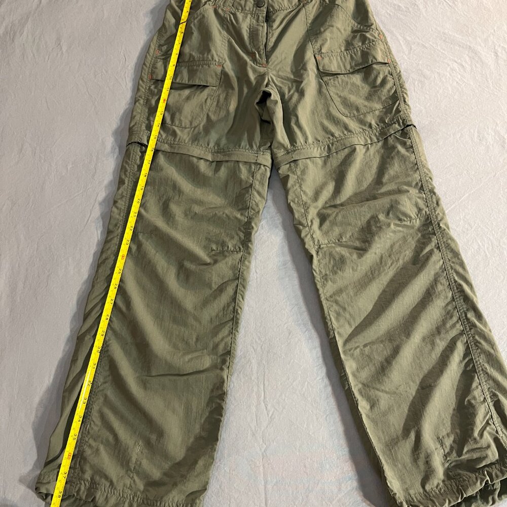 Women's LL Bean convertible lightweight pants - olive size 6